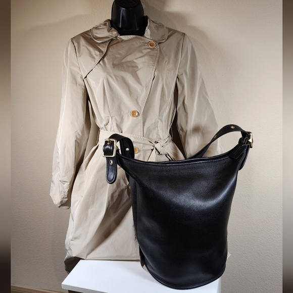 Vintage Coach Black Duffle Sac #9085 - Picture 3 of 13